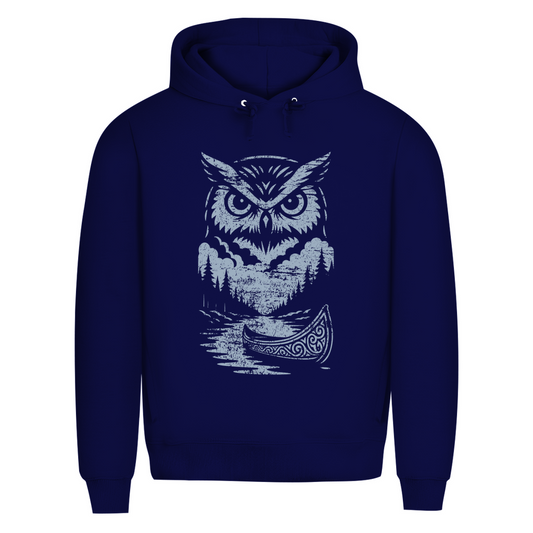 Owl - Herren Premium Bio Hoodie