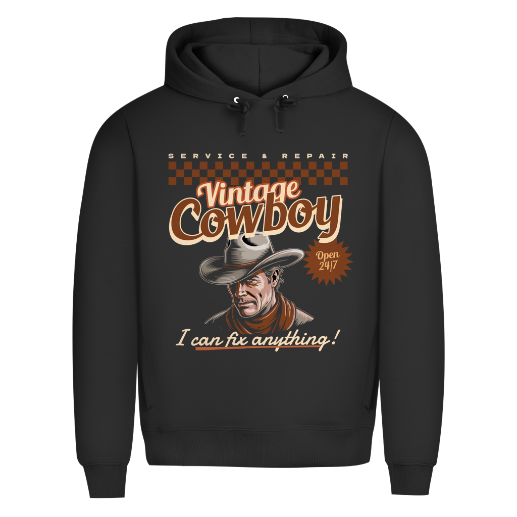 V Cowboy - Herren Premium Bio Hoodie