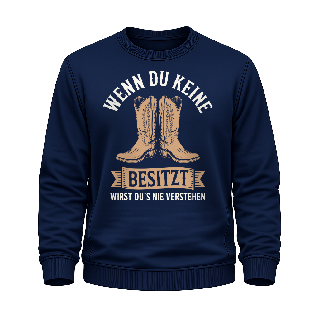 Wenn du keine Boots besitzt – Western Sweatshirt