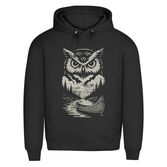 Owl - Herren Premium Bio Hoodie