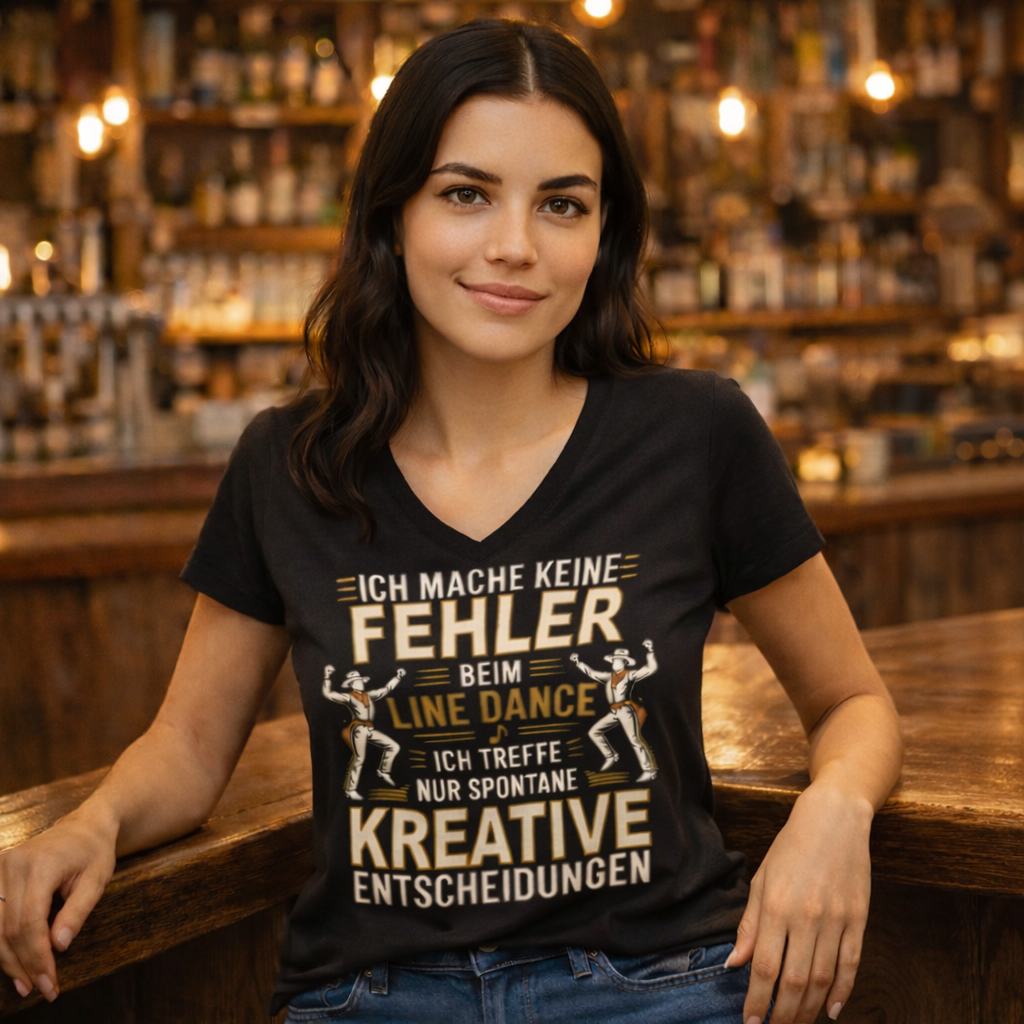 Damen V-Neck T-Shirt