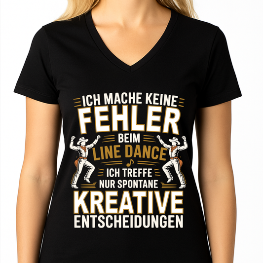 InLine - Damen Basic V-Neck T-Shirt