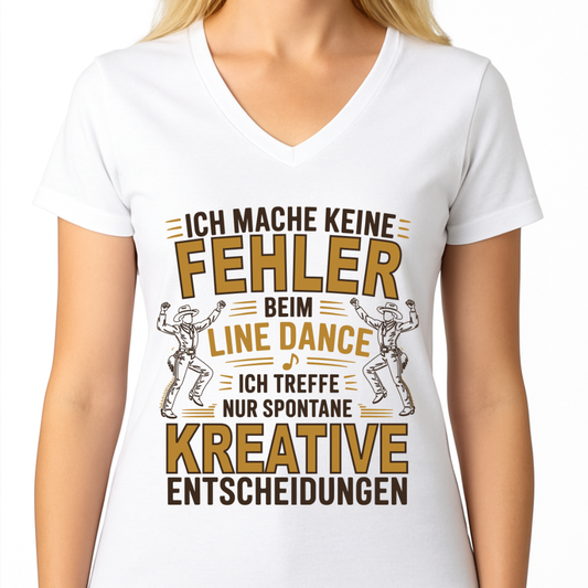 InLine - Damen Basic V-Neck T-Shirt