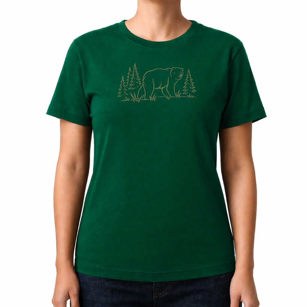 Bär im Wald– Wander T‑Shirt