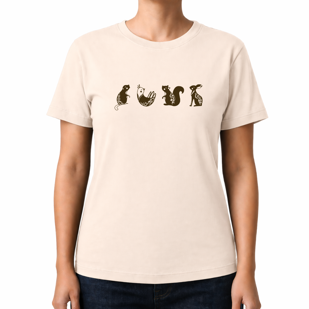 Vier Tiere – Wander T‑Shirt