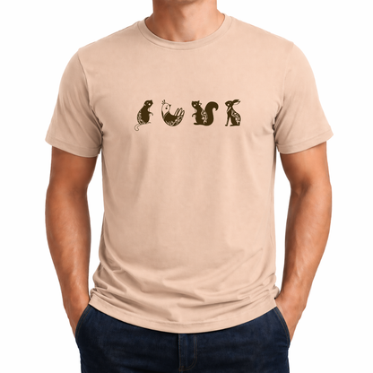 Vier Tiere – Wander T‑Shirt