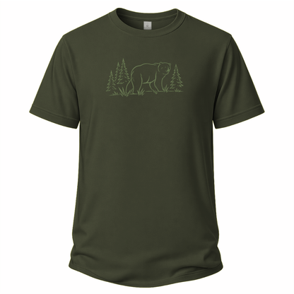 Bär im Wald– Wander T‑Shirt