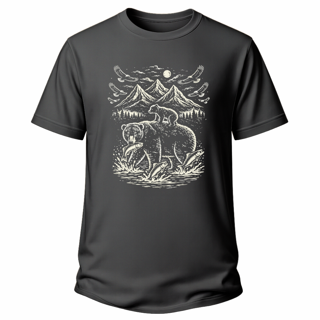 Bärenmotiv – Natur T-Shirt