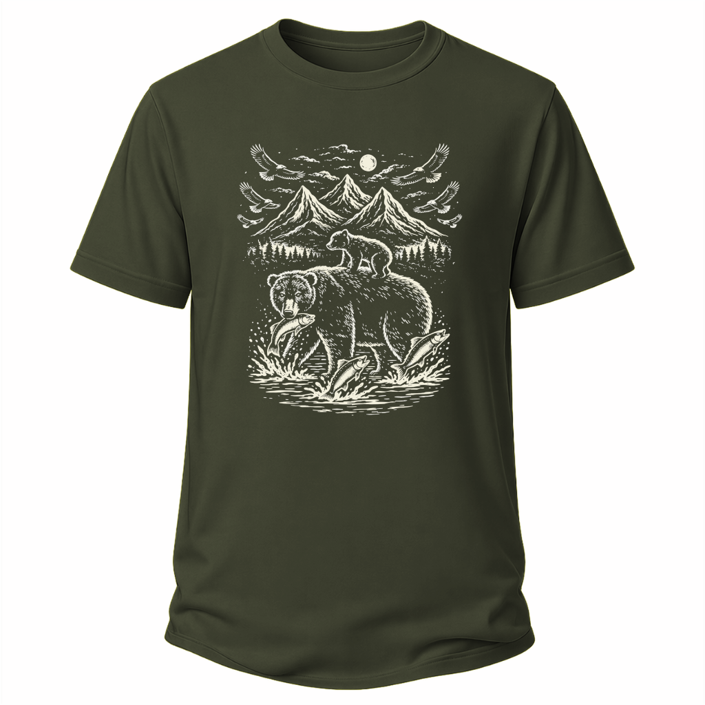 Bärenmotiv – Natur T-Shirt