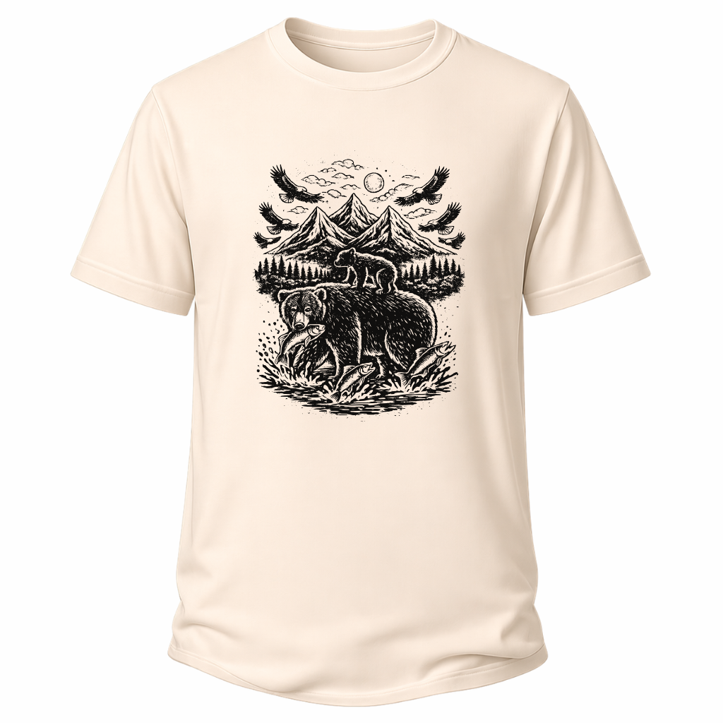 Bärenmotiv – Natur T-Shirt