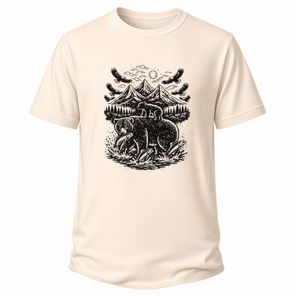 Bärenmotiv – Natur T-Shirt