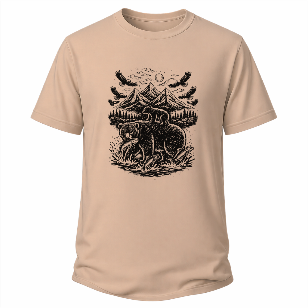 Bärenmotiv – Natur T-Shirt