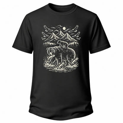 Bärenmotiv – Natur T-Shirt