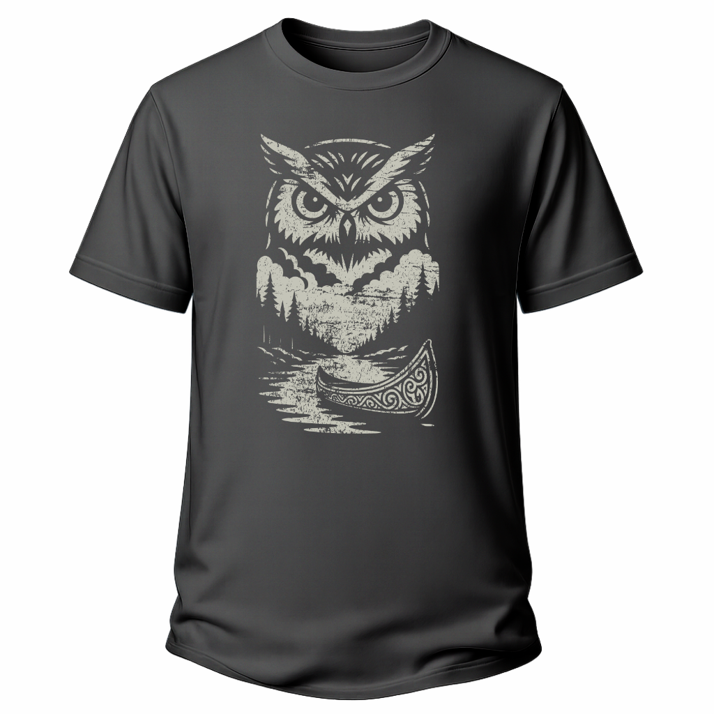 Eule & Kanu – Natur T-Shirt