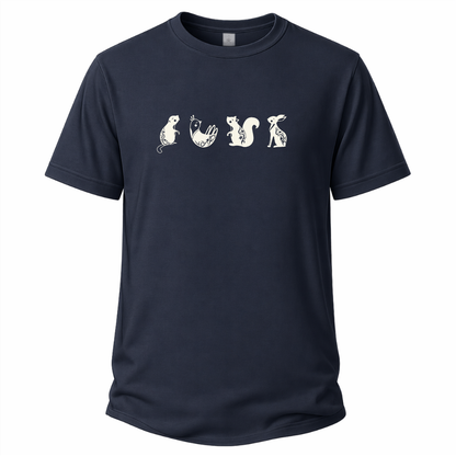 Vier Tiere – Wander T‑Shirt