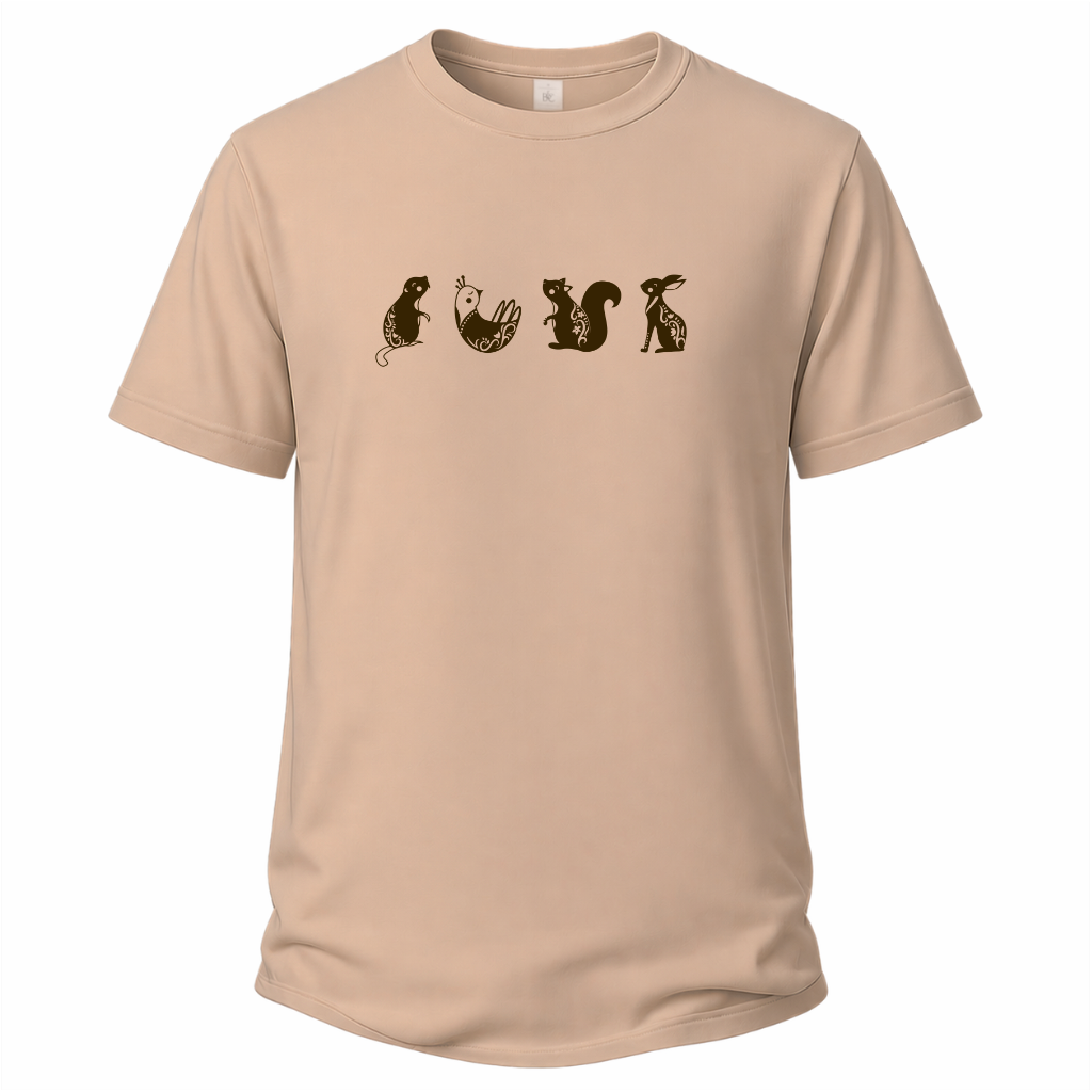 Vier Tiere – Wander T‑Shirt