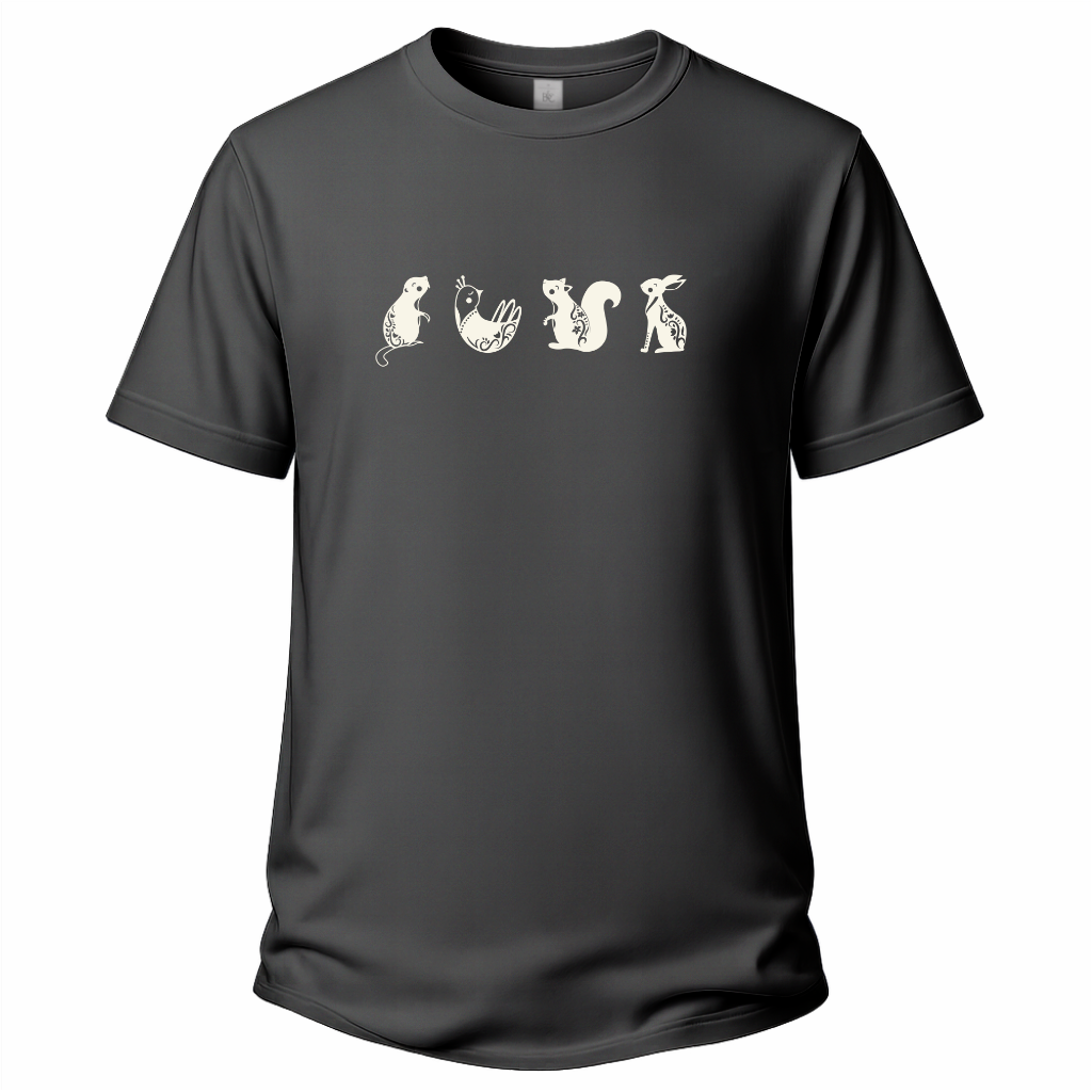 Vier Tiere – Wander T‑Shirt