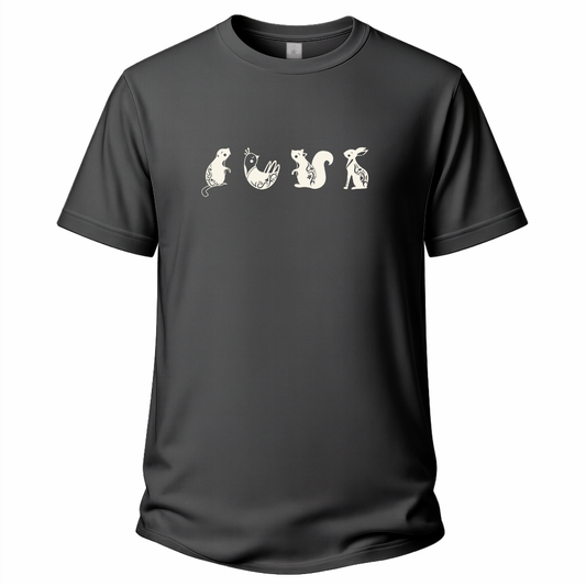 Vier Tiere – Wander T‑Shirt