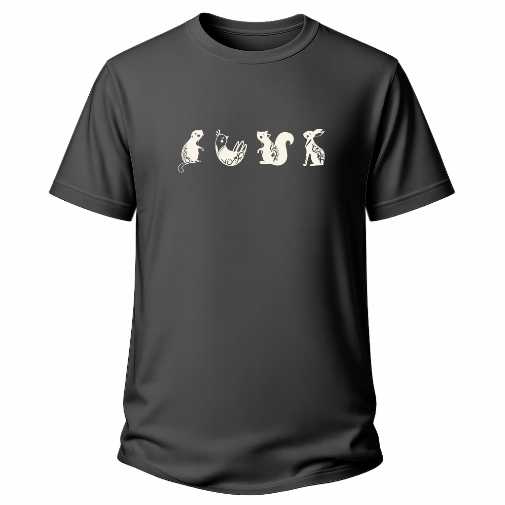 Vier Tiere – Wander T‑Shirt
