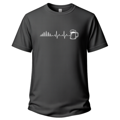 Herzschlag Wälder und Bier – Wander T‑Shirt