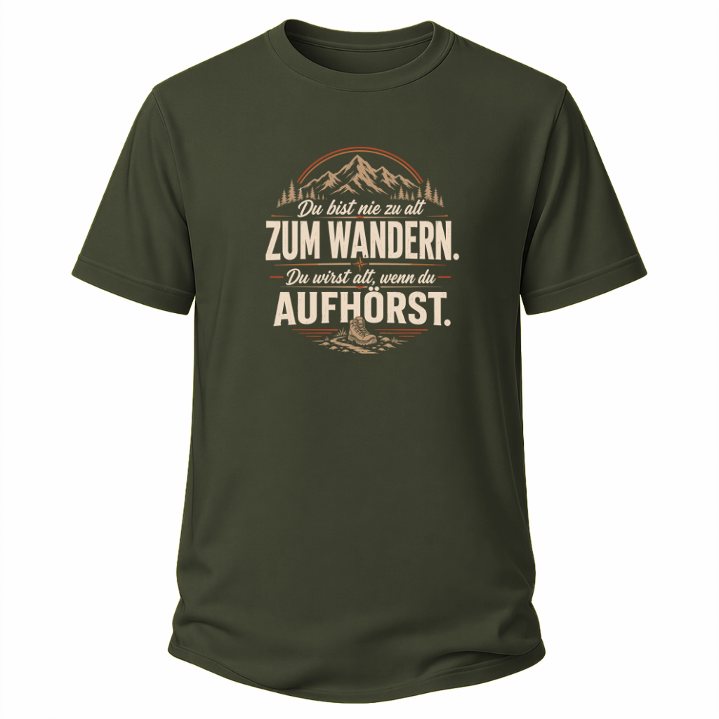 Nie zu alt  Wander T-Shirt