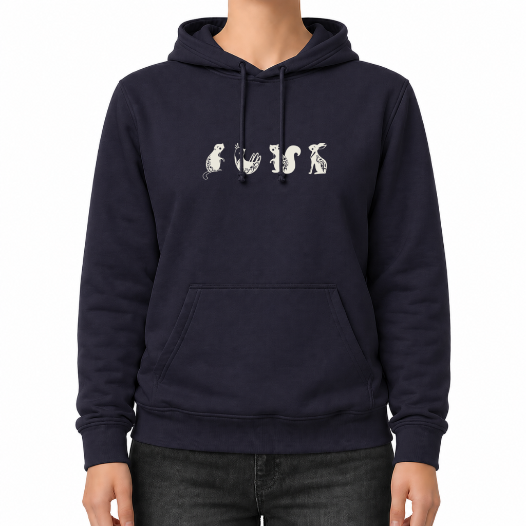 Vier Tiere  - Wander Hoodie