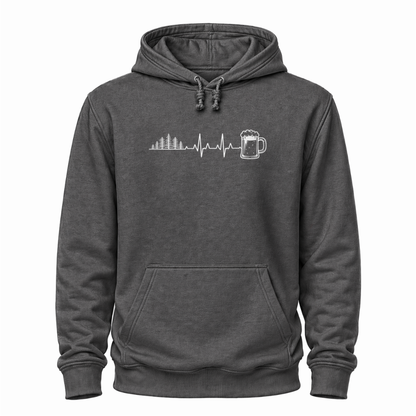 Herzschlag Wälder und Bier - Wander Hoodie