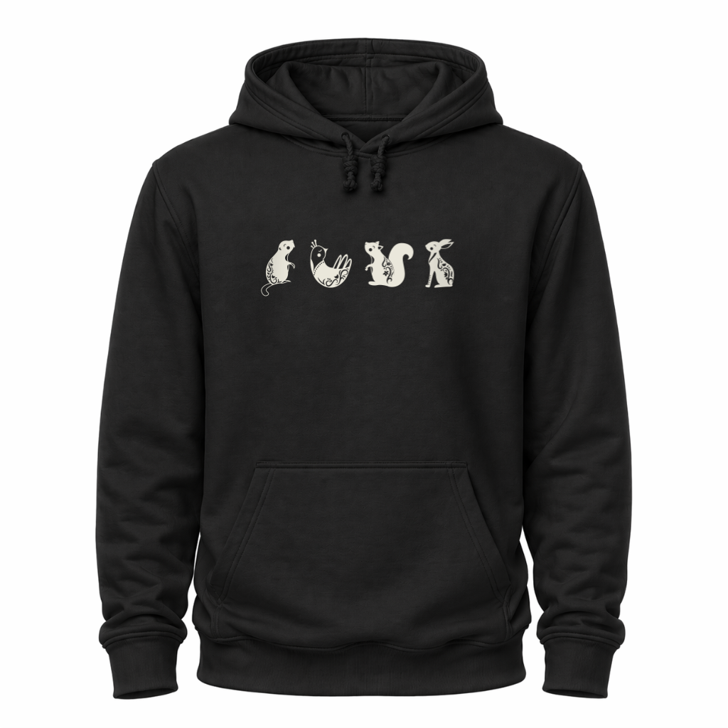 Vier Tiere  - Wander Hoodie