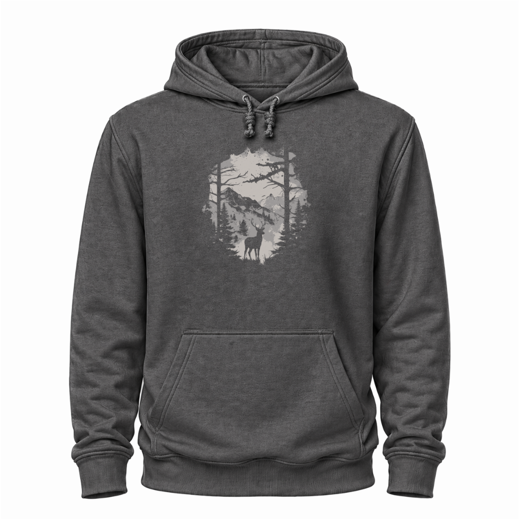 Hirsch im Wald - Wander Hoodie