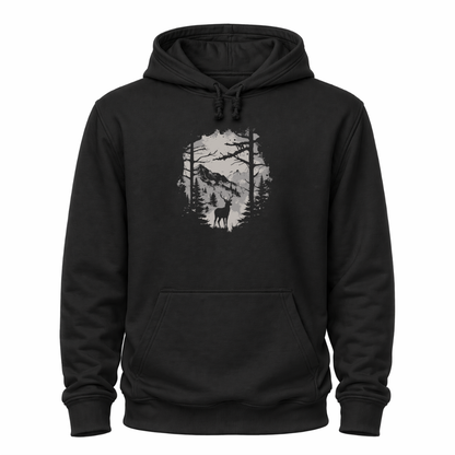 Hirsch im Wald - Wander Hoodie