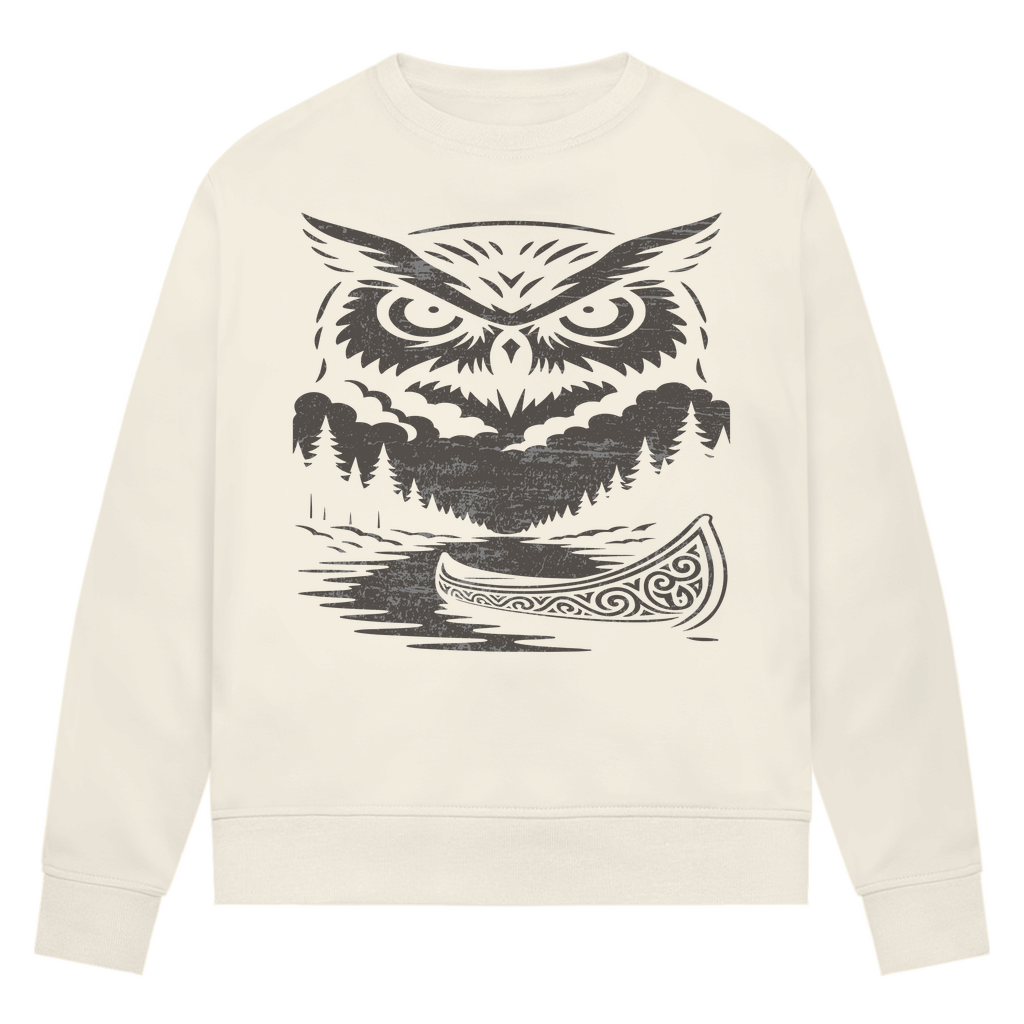 Owl - Damen Premium Bio Sweatshirt