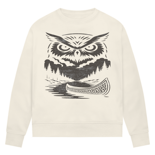 Owl - Damen Premium Bio Sweatshirt
