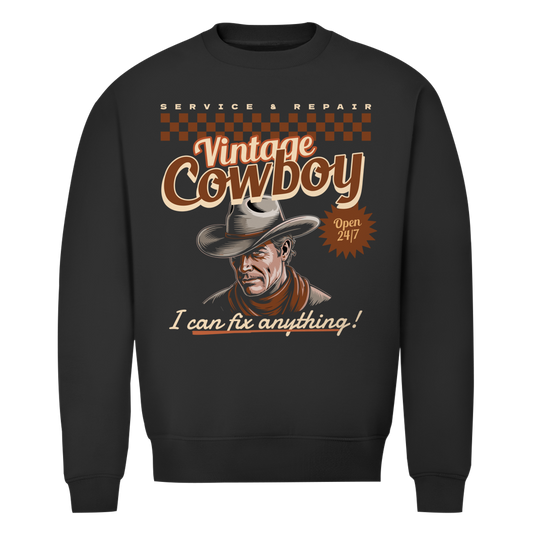 V Cowboy   - Herren Premium Bio Sweatshirt