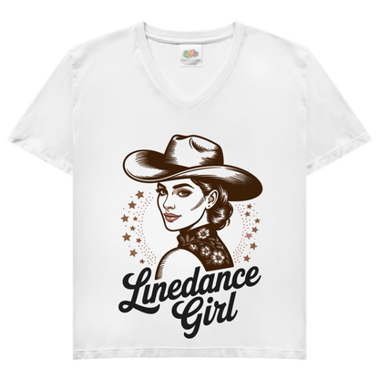 Lingir - Damen Basic V-Neck T-Shirt