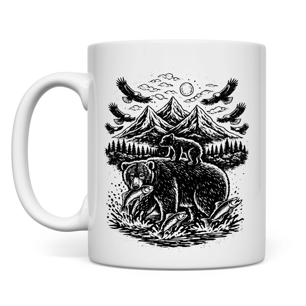 Bärenmotiv – Western Tasse