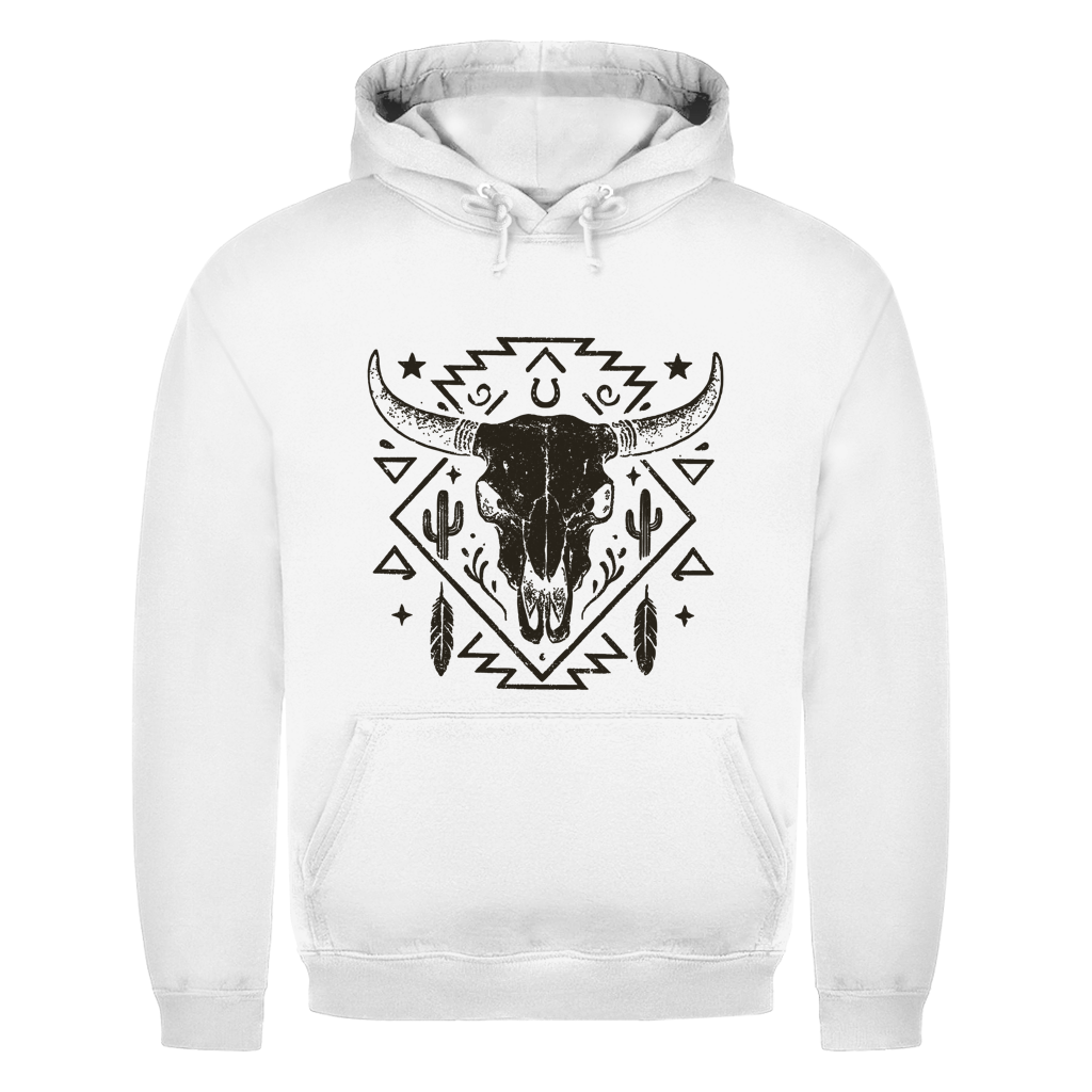 Schädelmotiv – Western Hoodie