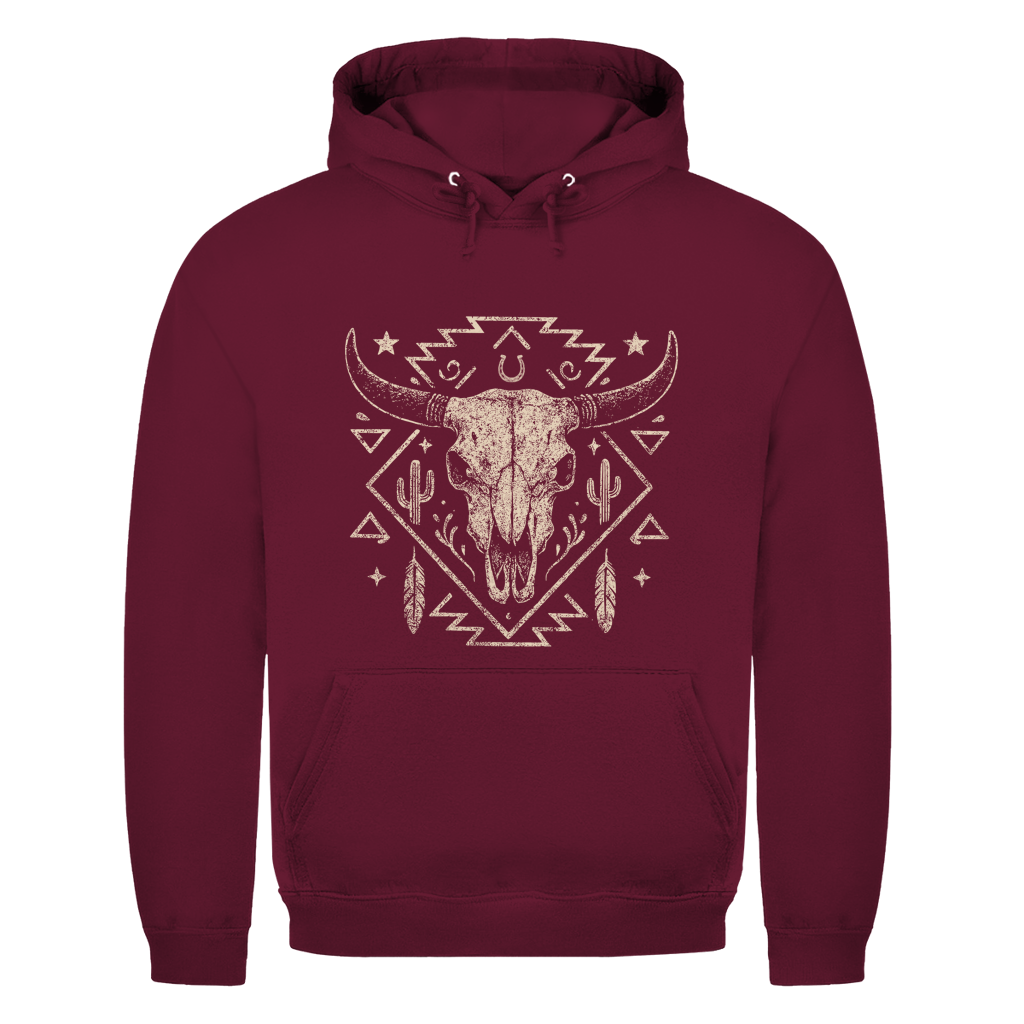 Schädelmotiv – Western Hoodie