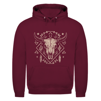Schädelmotiv – Western Hoodie
