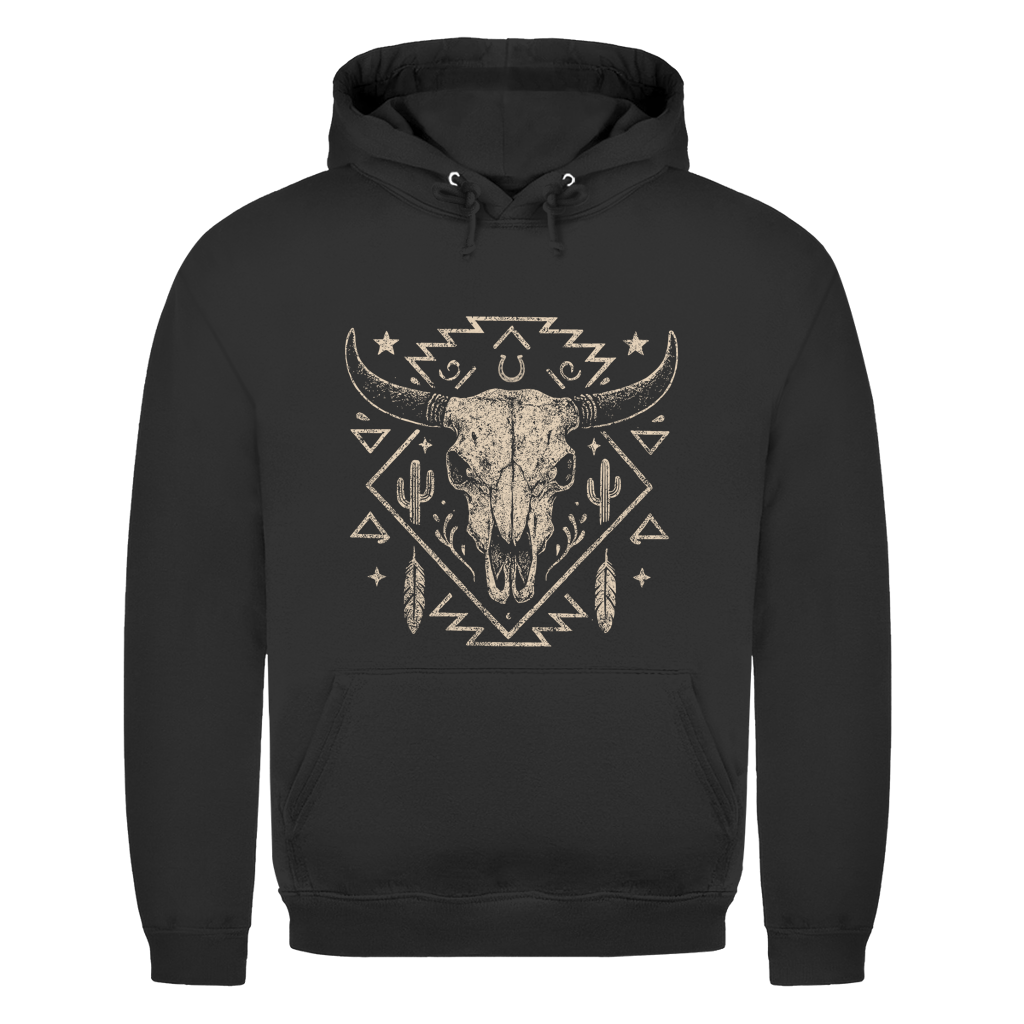 Schädelmotiv – Western Hoodie