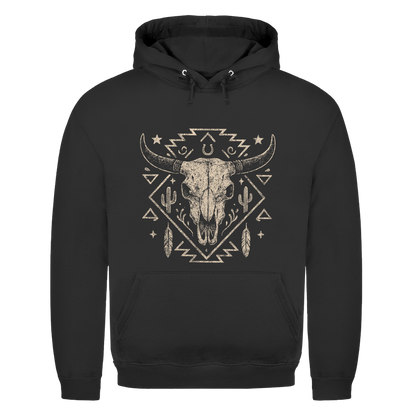 Schädelmotiv – Western Hoodie
