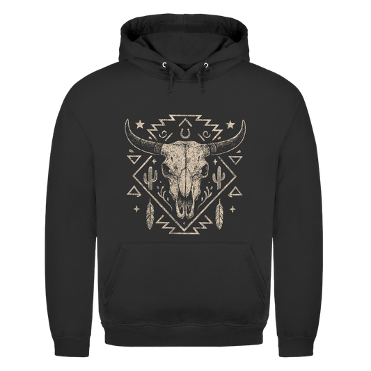Schädelmotiv – Western Hoodie