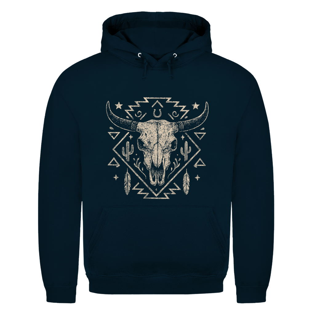 Schädelmotiv – Western Hoodie