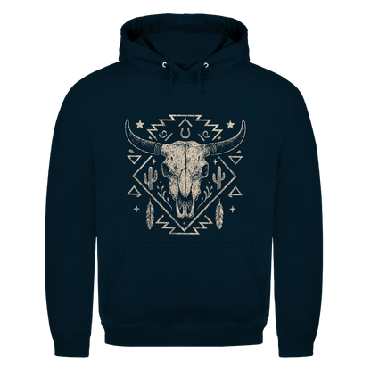 Schädelmotiv – Western Hoodie