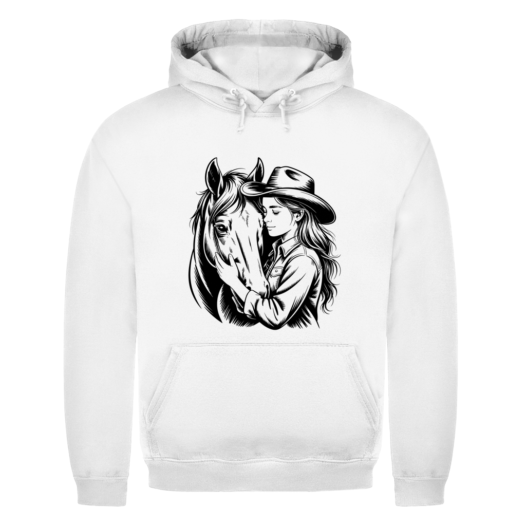 Cowgirl & Pferd – Western Hoodie