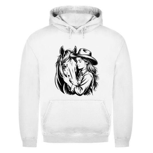 Cowgirl & Pferd – Western Hoodie