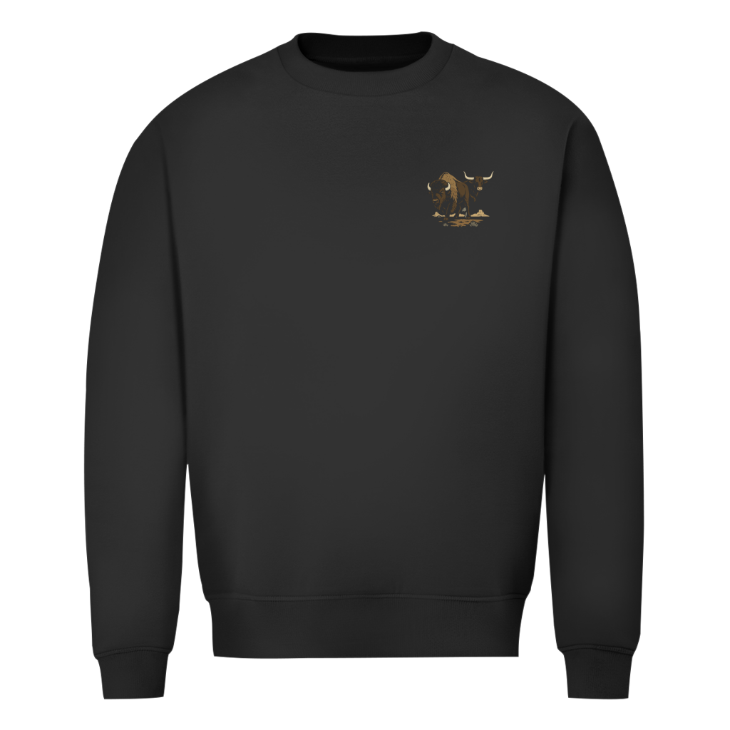 Bison & Longhorn – Western Sweatshirt