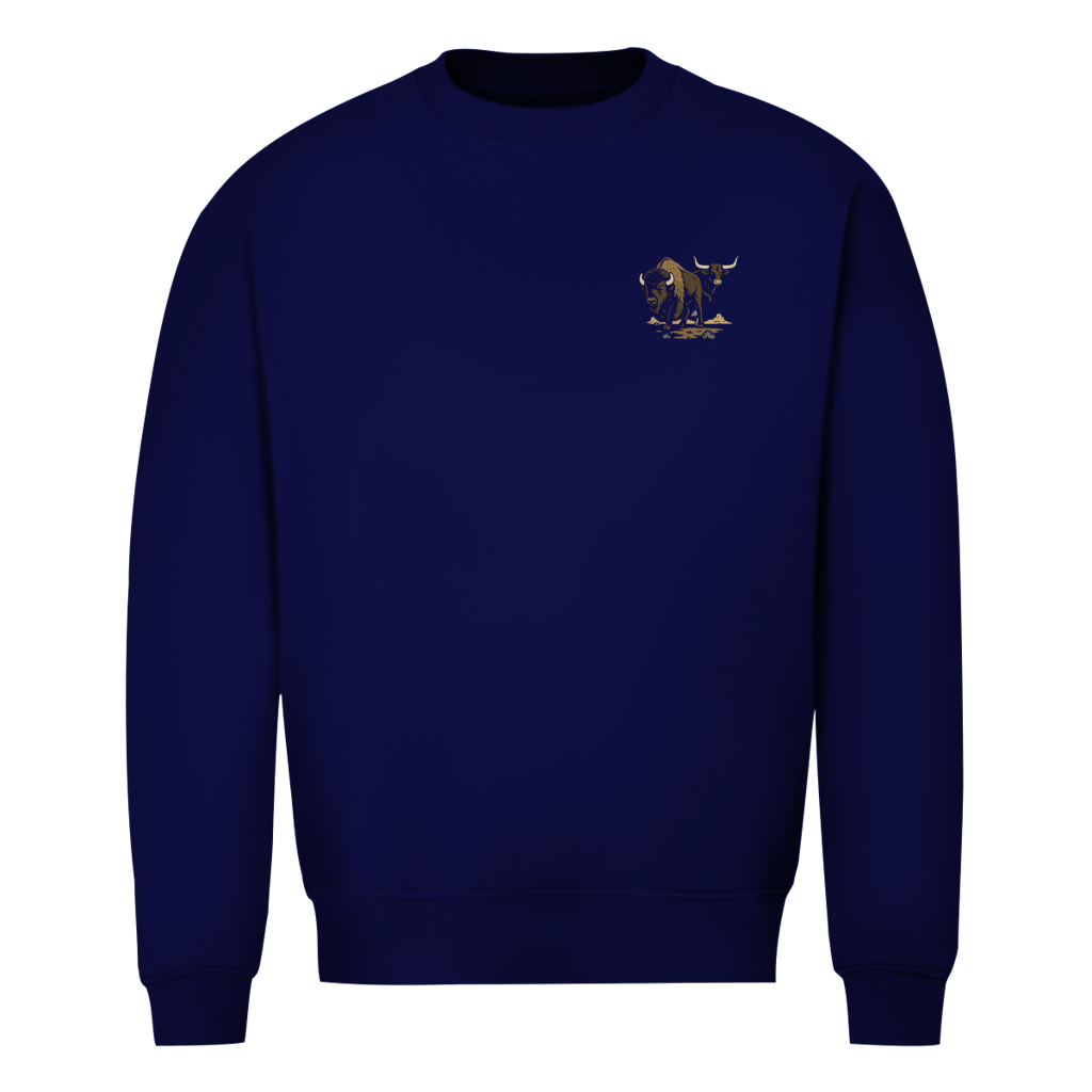 Bison & Longhorn – Western Sweatshirt