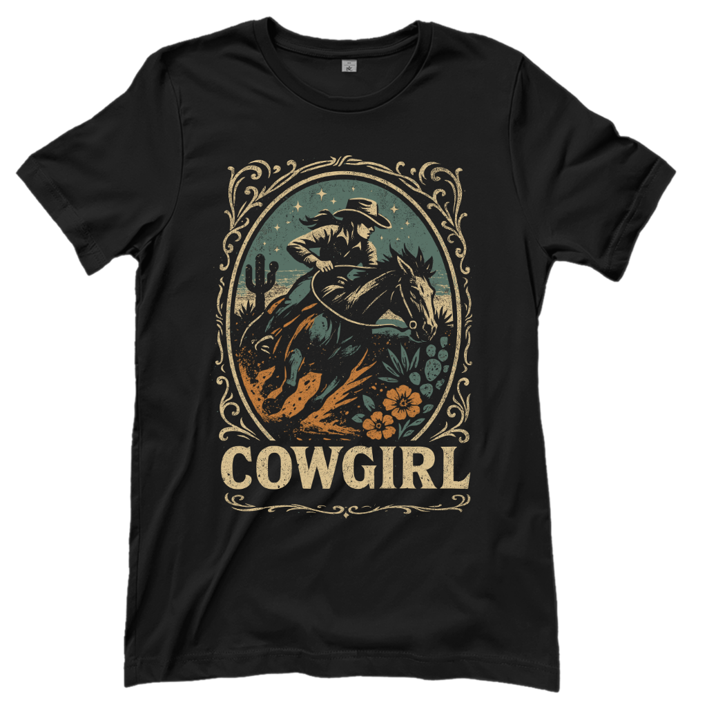 Cowgirl Rodeo – Western T‑Shirt