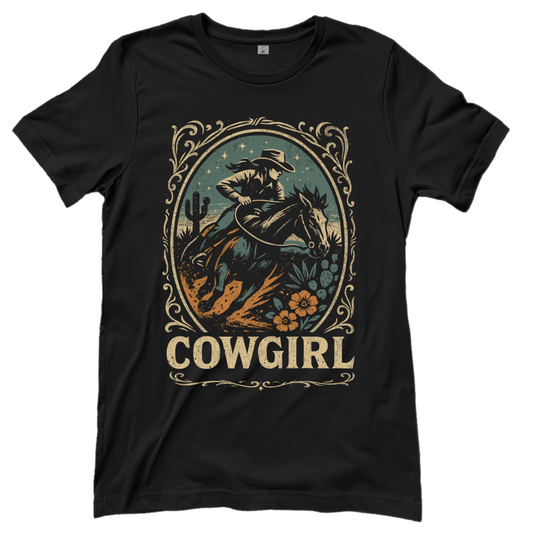 Cowgirl Rodeo – Western T‑Shirt