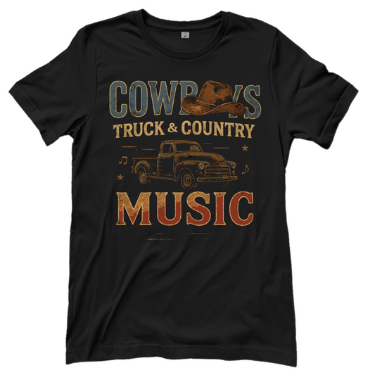 Truck & Country – Countrymusik T‑Shirt